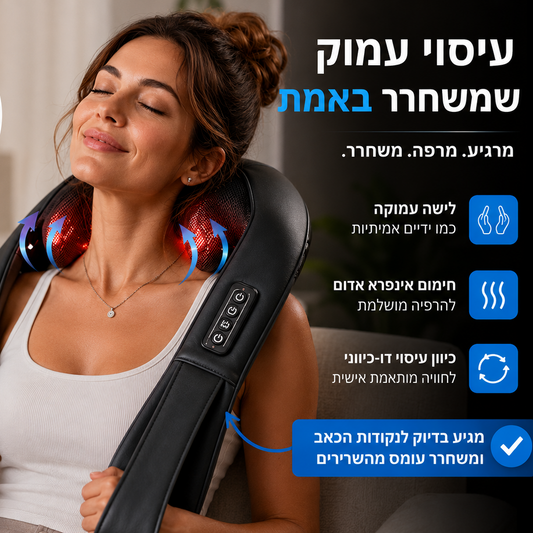 BackRelief Pro – העיסוי שמחזיר לגוף שלך את השקט שמגיע לו